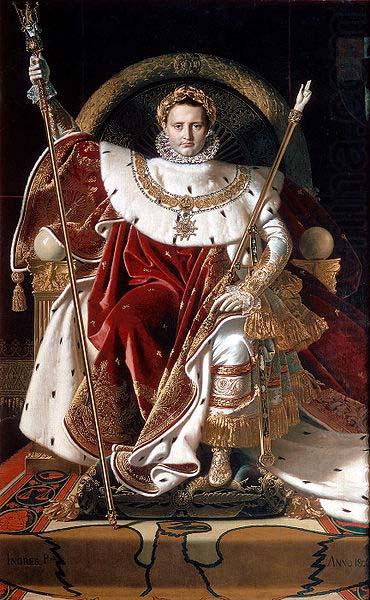 Jean Auguste Dominique Ingres Napoleon I on his Imperial Throne china oil painting image